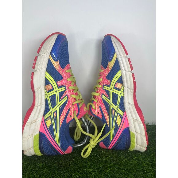ASICS Gel-Exalt 2 Women’s Size 6.5 Running Shoes Blue Pink Neon Yellow T473N - Picture 6 of 8